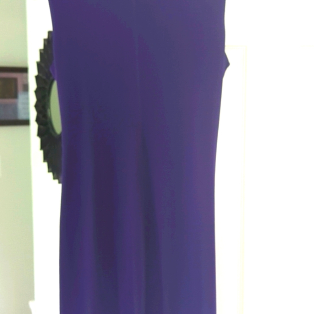 Enfocus Studio Purple Ruffle Midi Dress Size 16 - Picture 7 of 12